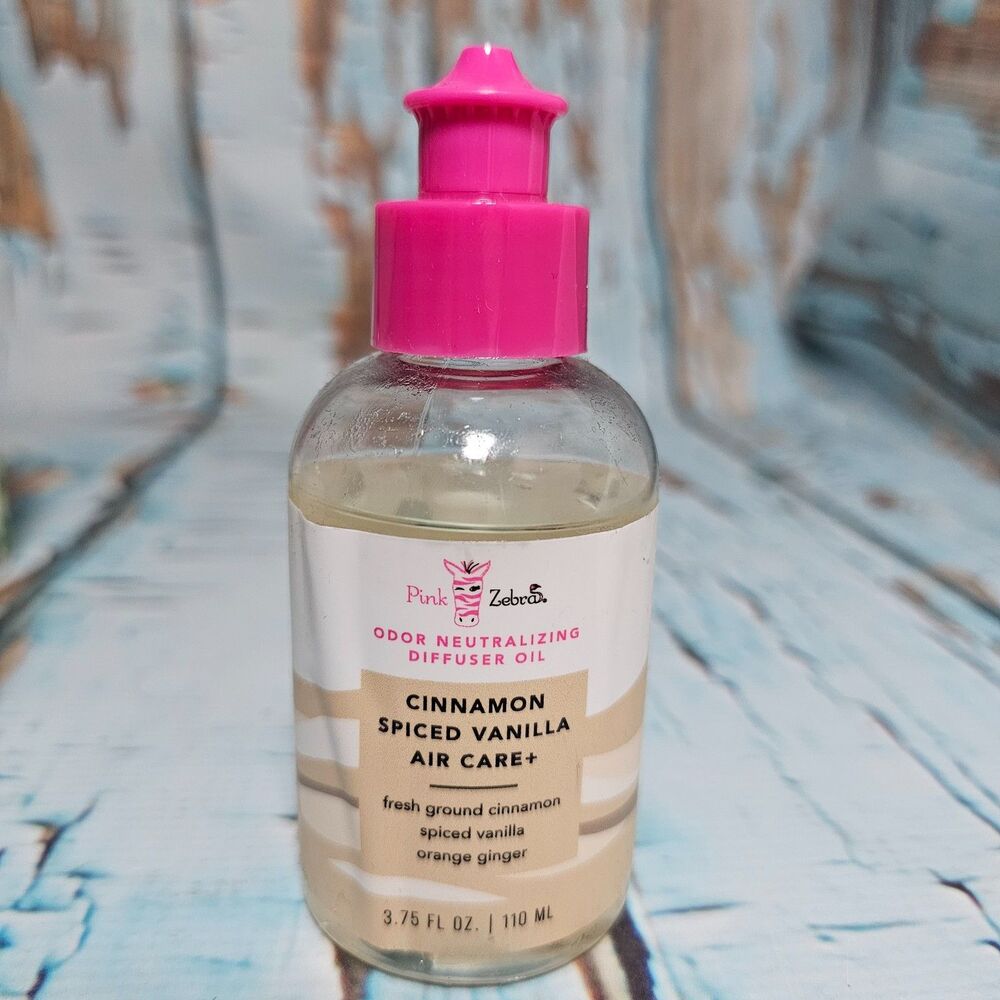 Pink Zebra Cinnamon Spiced Vanilla Diffuser Oil Air Care+ 3.75oz New